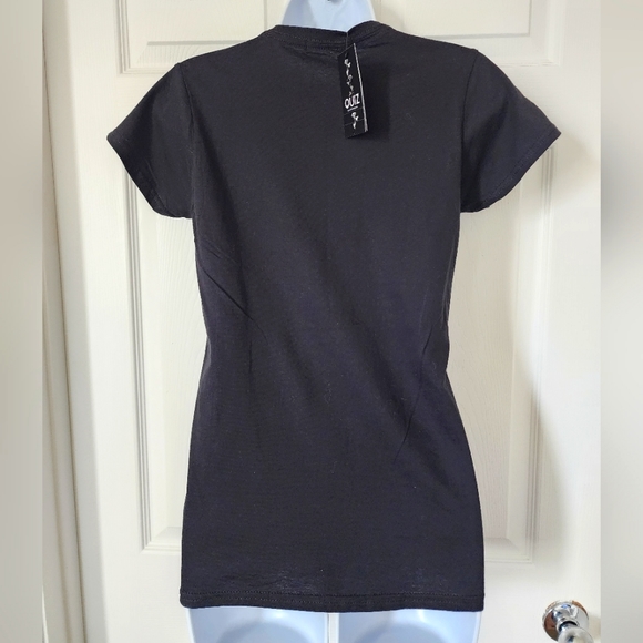 NWT Women's Black Graphic Shirt - Picture 2 of 3